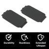 G-PLUS Truck Bed Rail Cap Plastic Bedrail Insert Plug Box 2pcs Compatible with Ford F150 2015-2023/ Fits Ford F250 F350 Super Duty 2017-2023 FL3Z99290D90AB