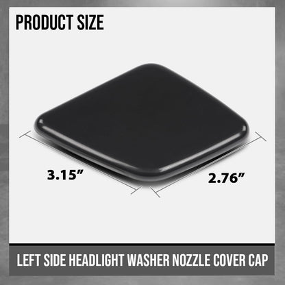 G-PLUS Left Side Bumper Headlight Washer Cover Cap Compatible with Volvo XC90 2007 2008 2009 2010 2011 2012 2013 2014 39875253 Glossy Black