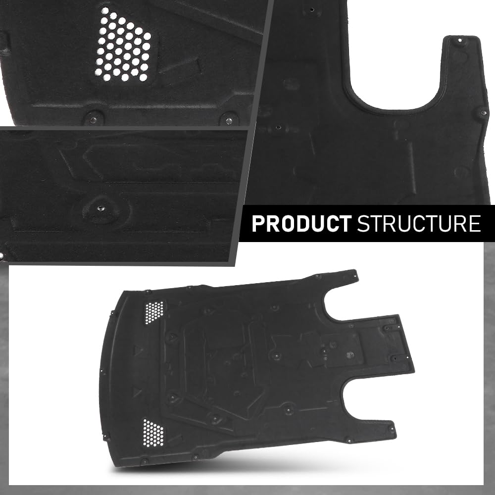 G-PLUS Under Engine Radiator Splash Shield Cover, Compatible with Porsche Panamera 2010-2016, 97050411702, 97050411700