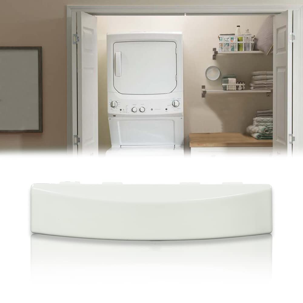 G-PLUS White Solid Door Handle Compatible with GE Dryer WE01X30378 WE1M1068 PS1177202 WE01X25878 Chrome ABS