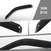 G-PLUS in-Channel Window Ventvisor Sun Rain Guards Side Wind Deflector Compatible with Chevy Express GMC Savana 4500 2009-2020 Smoky