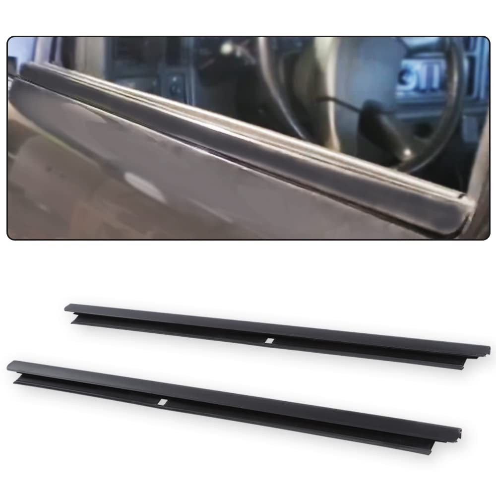 G-PLUS Black Rear Outer Window Sweep Felt Kit Compatible with Chevy Silverado GMC Sierra 1500/2500/3500 2001-2007,Fit Chevy Suburban Avalanche 1500/2500 2002-2006,Fit GMC Yukon 2001-2006 2PCS