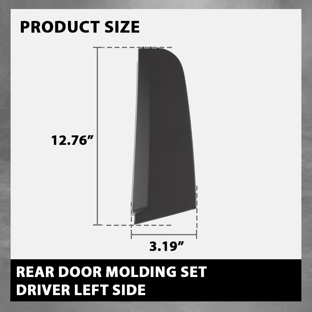 G-PLUS Rear Left Door C Pillar Molding, Compatible with Kia Sportage 2011-2016, Driver Side, 832703W000, 83270-3W000, 832 70 3W 000