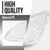 G-PLUS Headlight Lens Cover Compatible with Benz C-Class W204 C180 C200 C260 C280 C300 200K 180K 2008-2011 2048208761, 2048208861 Left & Right Front Headlamp Lens Cover Clear