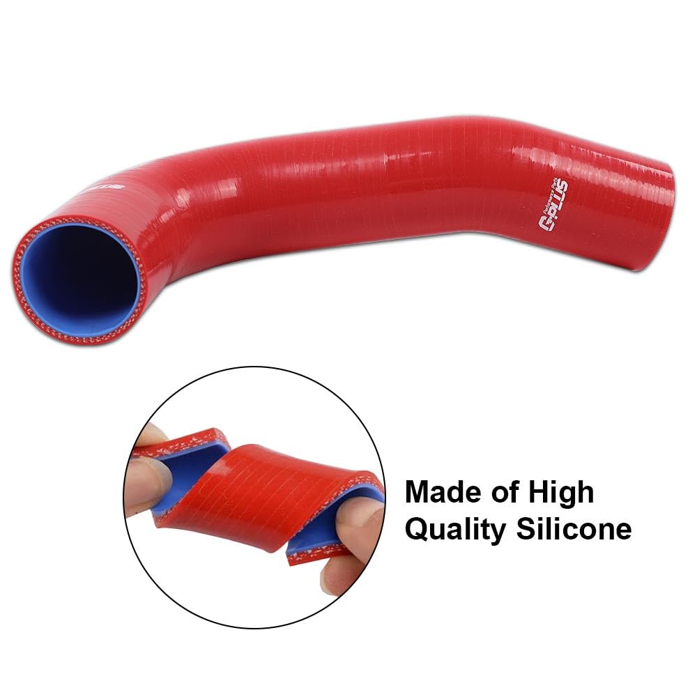 G-PLUS Red Radiator Silicone Hoses Compatible with Dodge Ram 2500 3500 Cummins 5.9L/6.7L Diesel 2003-2010