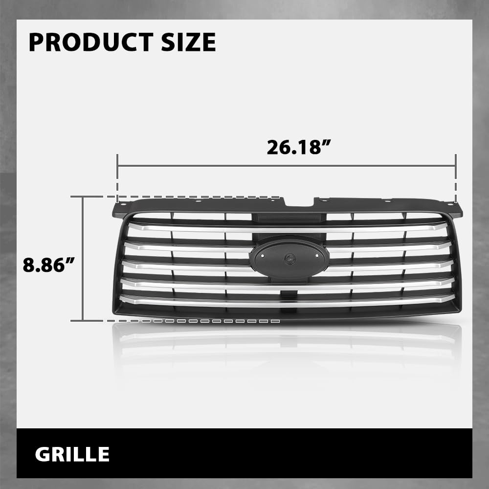 G-PLUS Front Bumper Grille Compatible with Subaru Forester 2006-2008 91121SA082, SU1200136