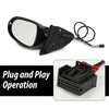 G-PLUS Mirror Power Heated Turn Signal Puddle Light Right Passenger Side Compatible with Volkswagen Jetta 2005-2010 VW1321123 1K1857508BH9B9