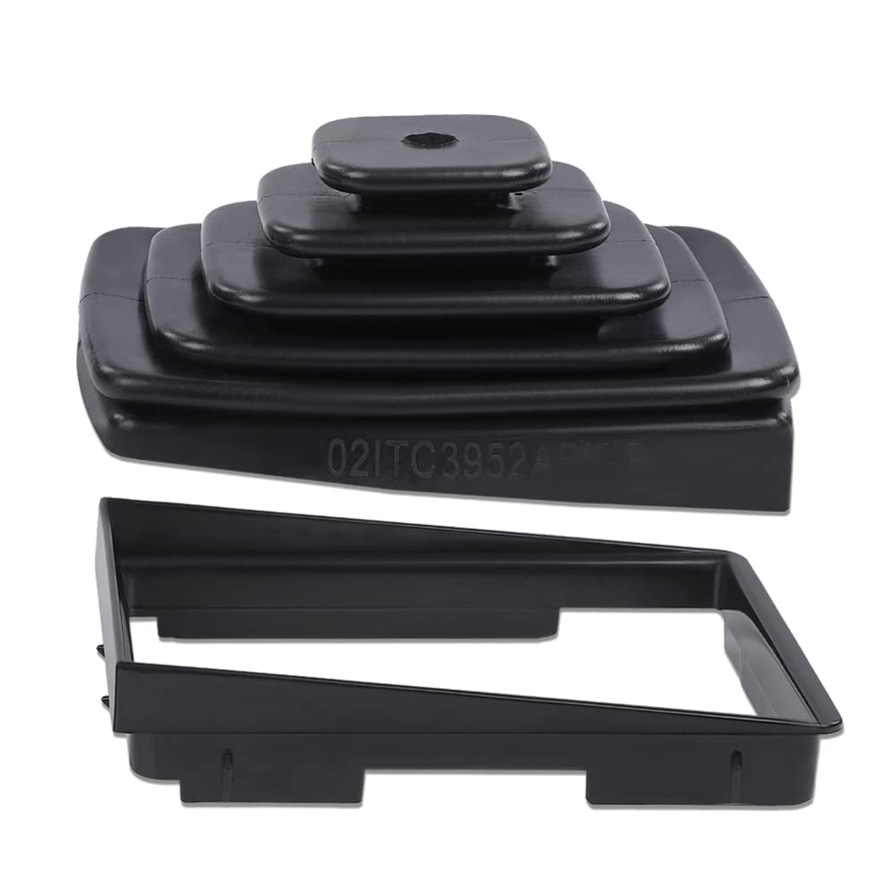 G-PLUS Shifter Boot & Retainer Bezel Kit Compatible with Jeep TJ Wrangler 1997-2004 Transmission Shift Bezel Shifter Boot Kit 53000056 52078558