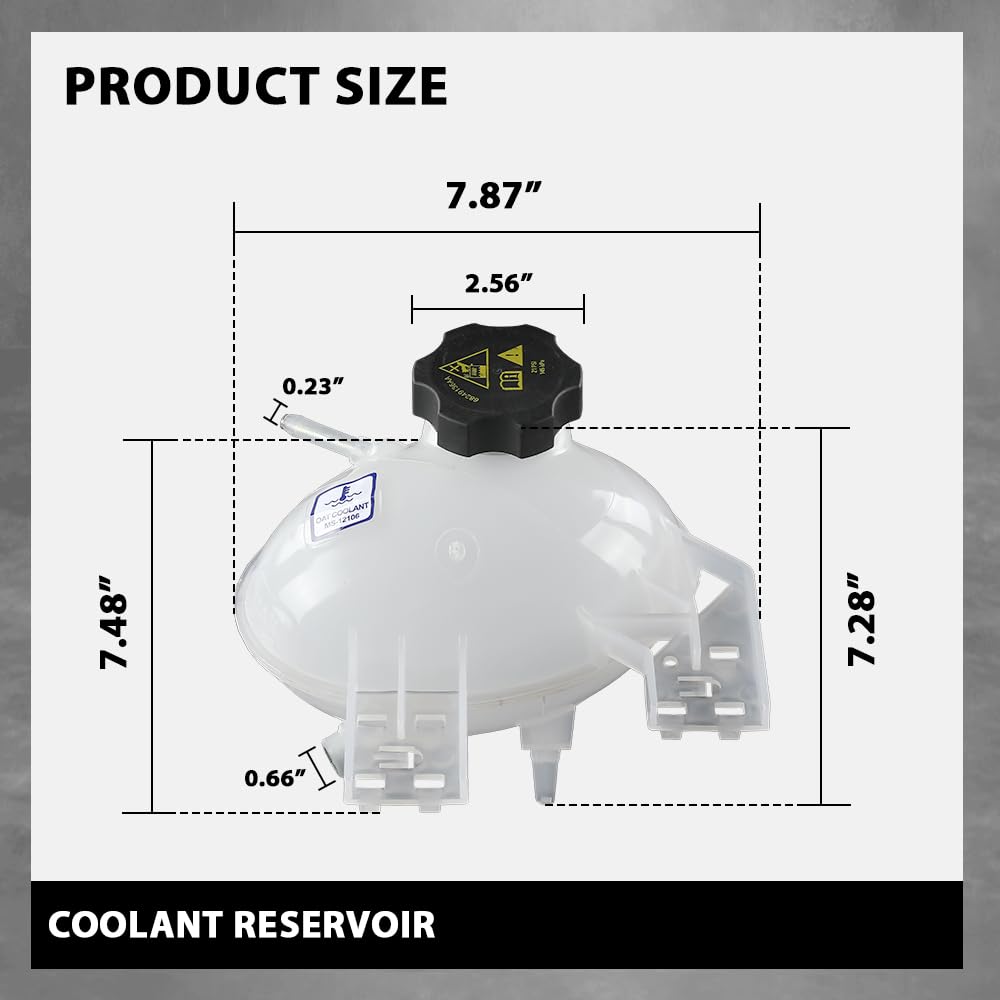 G-PLUS Coolant Overflow-Reservoir Compatible with Fiat 500X 2016-2018,Fit Jeep Compass Renegade 2015-2022 68289857AA