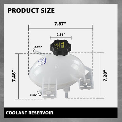 G-PLUS Coolant Overflow-Reservoir Compatible with Fiat 500X 2016-2018,Fit Jeep Compass Renegade 2015-2022 68289857AA