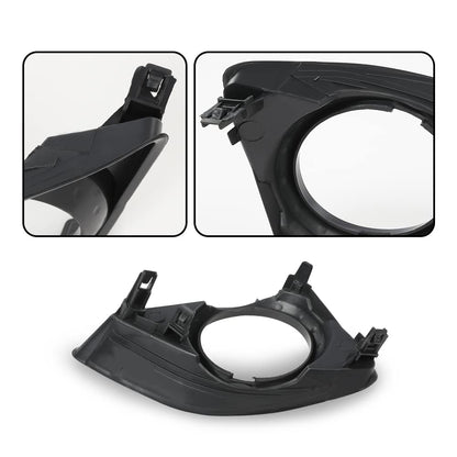 G-PLUS Front Bumper Fog Light Trim Set Compatible with 2009-2010 Toyota Corolla Left & Right w/Fog Light Hole 8148102100, TO1039116, 8148202090, TO1038116 Fog Lamp Accessories