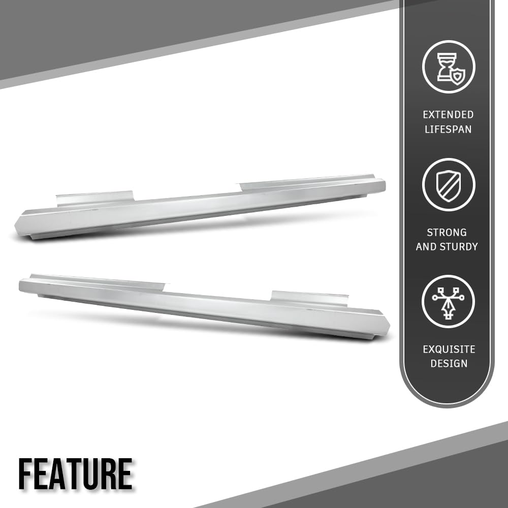 G-PLUS Outer Rocker Panel Pair Compatible with Jeep Liberty 4 Door 2002 2003 2004 2005 2006 2007 Gray