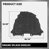 G-PLUS 1PC Black Rear Engine Splash Shields Compatible with Toyota Sienna Woodland Edition 2022 Toyota Sienna 2021-2022 TO1228283, 5142008030, 51420-08030, 51420 08030