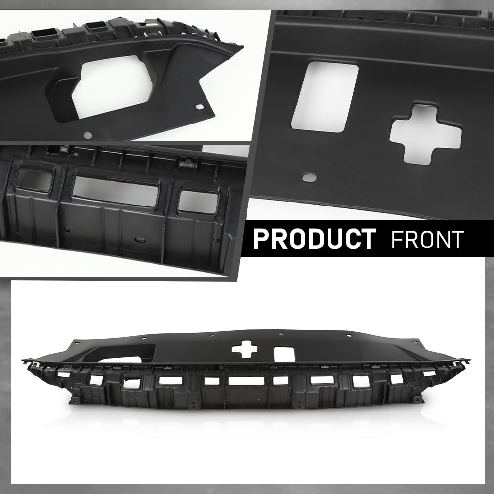 G-PLUS Upper Radiator Support Cover Compatible with Santa Fe 2019-2020 Accessory Black