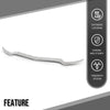 G-PLUS Front Bumper Body Molding Trim Compatible with Benz W207 E-Class E350 E400 E550 2014-2017 Fit Benz E400 2015 A2078850774, A2078850874 Silver 3Pcs