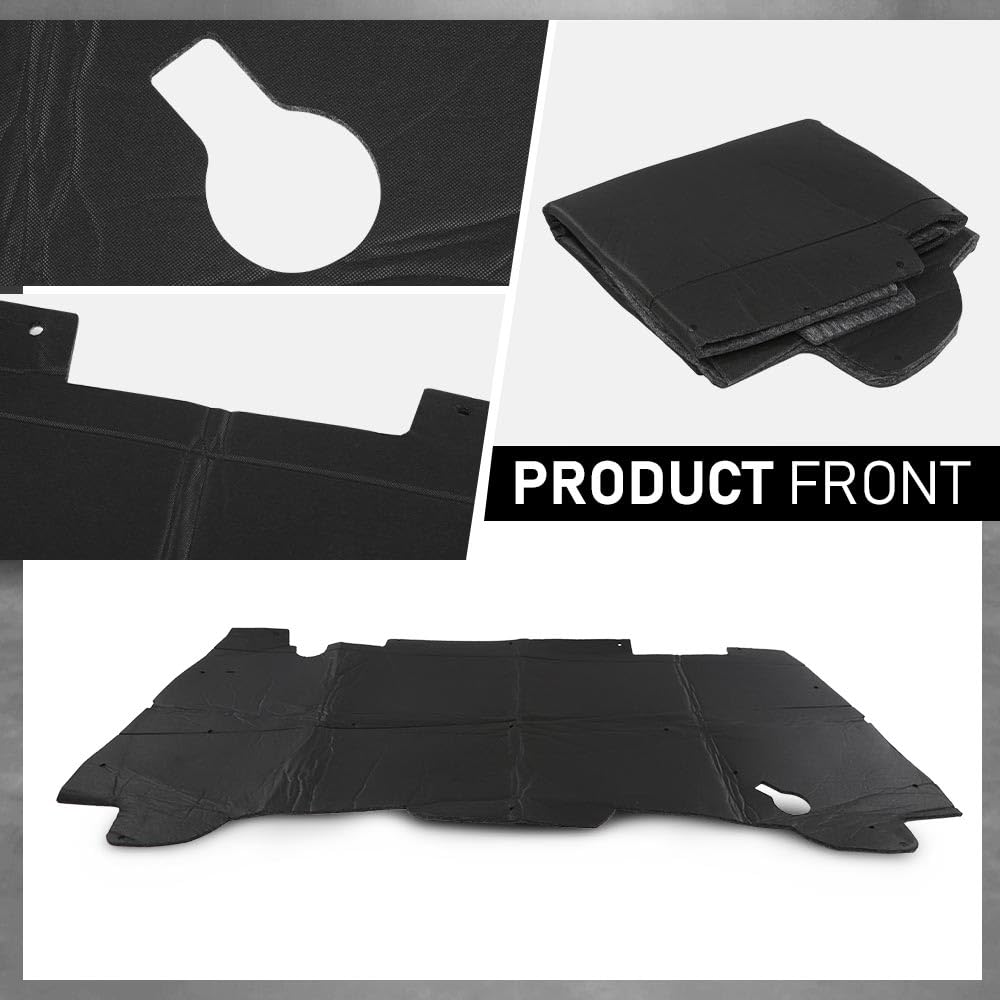 G-PLUS Hood Insulation Pad w/ Clips Compatible with Dodge Ram 1500 1994-2001/Not Fit Durango Or Dakota/Not Fit for Diesel