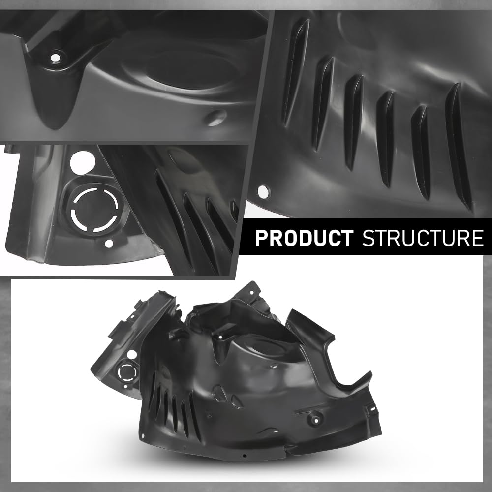 G-PLUS Front Right Fender Liner Compatible with Benz C300 C350 2008-2011 MB1249145, 2046905630