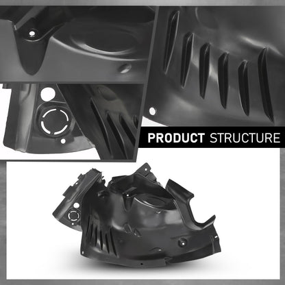 G-PLUS Front Right Fender Liner Compatible with Benz C300 C350 2008-2011 MB1249145, 2046905630