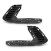 G-PLUS Pair Front Bumper Fog Lamp Cap Cover Compatible with Hyundai Elantra Sedan 2017-2018 86563F2000, 86564F2000 Black