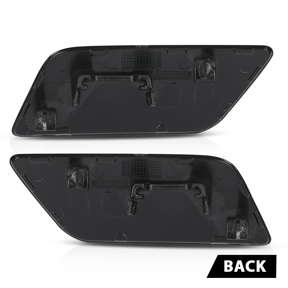G-PLUS Pair Front Bumper Headlight Washer Cover, Compatible with Audi Q3 2015-2018, LH Driver & RH Passenger 2PCS, 8U0955276E, 8U0955275E