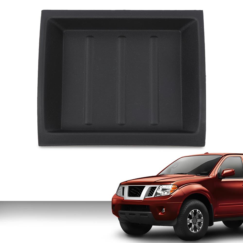 G-PLUS Upper Dash Bezel Storage Box Compatible with Nissan Xterra 2005-2013/Pathfinder 2005-2012/Frontier 2005-2017（w/o Silver Trim and 6-Cd Changer and Premium Audio）68252ZS40C Black