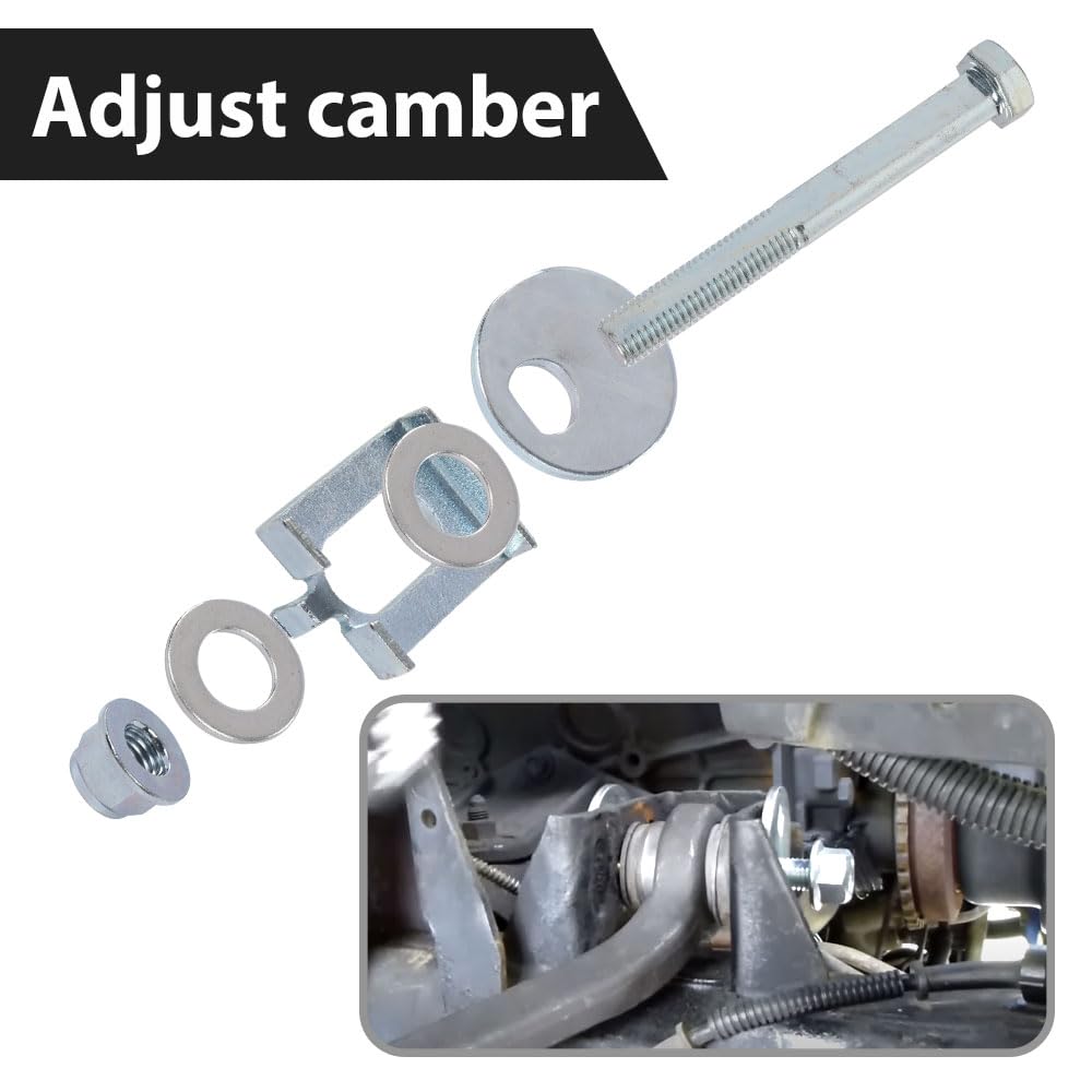 G-PLUS Front Adjustable Alignment Camber Caster Cam Bolt Kit Compatible with Ford Expedition 2WD 4WD 2018-2023/ F150 2WD 4WD 2004-2008, Fit Lincoln Mark LT 2WD 4WD 2006-2008