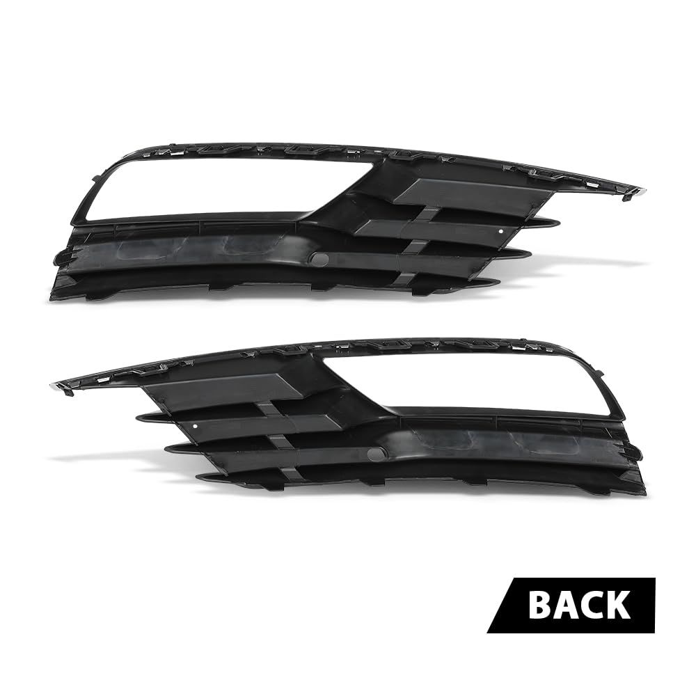 G-PLUS Fog Light Lamp Cover Trim Pair Compatible with Audi A3/A3 Quattro 2015-2016 8V5807682A9B9