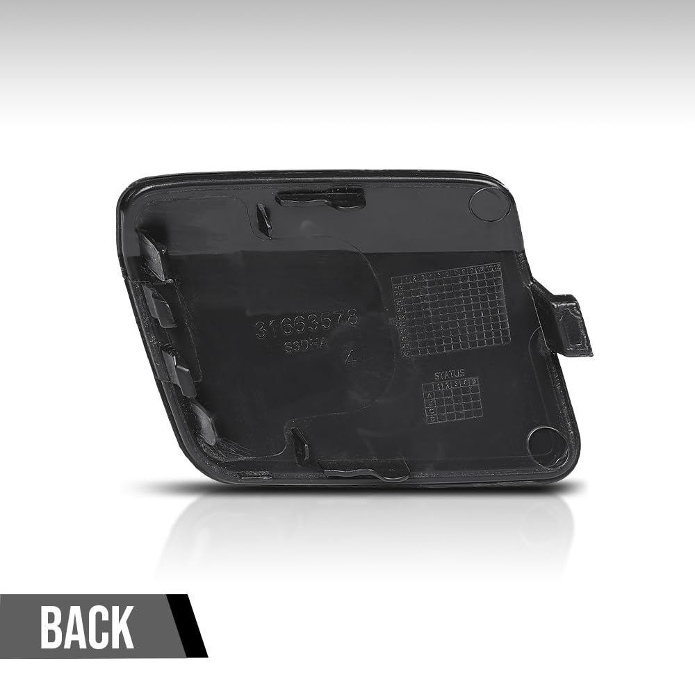 G-PLUS Bumper Tow Hook Cover Front Compatible with Volvo S60 V60 2019-2021 VO1029109, 397939695 Black