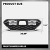 G-PLUS Front Bumper Grille Grill, Compatible with Ioniq 2020-2022 W/o Adaptive Cruise, 86350G2500, 86350 G2500