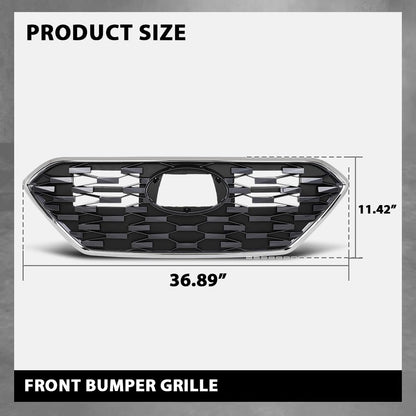 G-PLUS Front Bumper Grille Grill, Compatible with Ioniq 2020-2022 W/o Adaptive Cruise, 86350G2500, 86350 G2500