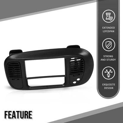 G-PLUS Center Dash Radio Bezel Compatible with Ford F150 Expedition 1997-2003 Black Dashboard Cover
