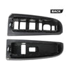 G-PLUS Window Switch Bezel Cover Compatible with Chevy Silverado/GMC Sierra 2003-2007,Fit Chevy Avalanche/Chevy Tahoe/GMC Yukon XL 2004-2006,Fit Chevy Suburban 2004-2007 89045128 89045121 Dark Gray