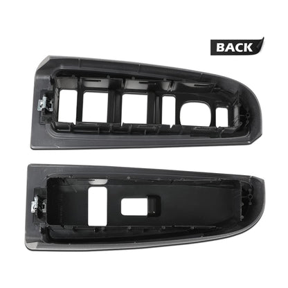 G-PLUS Window Switch Bezel Cover Compatible with Chevy Silverado/GMC Sierra 2003-2007,Fit Chevy Avalanche/Chevy Tahoe/GMC Yukon XL 2004-2006,Fit Chevy Suburban 2004-2007 89045128 89045121 Dark Gray
