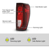 G-PLUS Tail Light Rear Brake Lamp Right Side Compatible with 2019-2023 GMC Sierra 1500 /Fit 2020-2023 Sierra 2500HD 3500HD, for w/Factory Incandescent Model Red