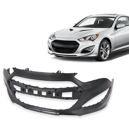 G-PLUS Front Bumper Cover Compatible with Hyundai Genesis Coupe (2-Door) 2013 2014 2015, HY1000197 865112M300, Black Primered