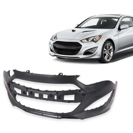 G-PLUS Front Bumper Cover Compatible with Hyundai Genesis Coupe (2-Door) 2013 2014 2015, HY1000197 865112M300, Black Primered