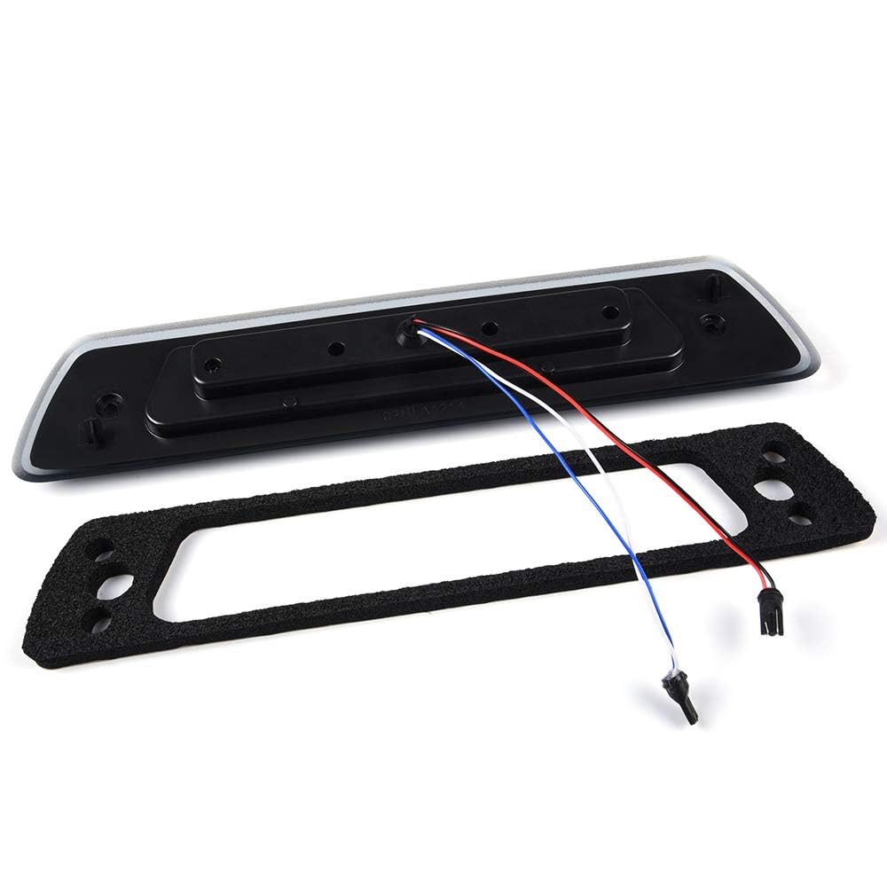 G-PLUS LED Third Brake Light, Compatible With Ford F150 F-150 2009-2014 High Mount Rear 3rd Cargo Tail Lamp Smoky Lens Black Housing