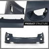 G-PLUS Front Upper Bumper Cover Compatible with Jeep Grand Cherokee 2011 2012 2013 w/o Headlight Washers & Park Assist, 68078269AB, CH1000980, Black
