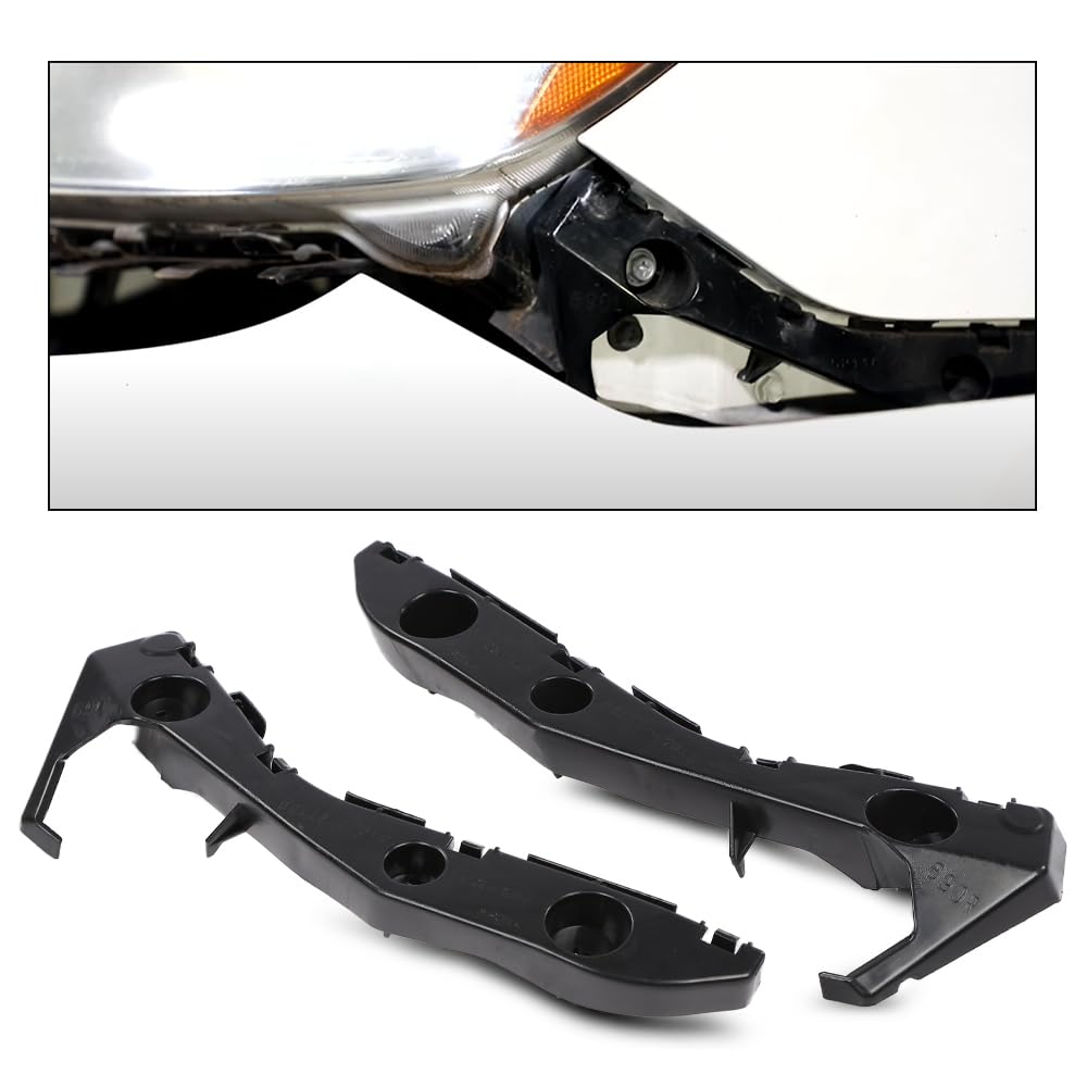 G-PLUS Front Bumper Bracket Left & Right Side Pair Compatible with Toyota Prius Base 2004-2009/Fit Toyota Prius Touring 2007-2009 5211547010, 5211647010, TO1043109, TO1042109