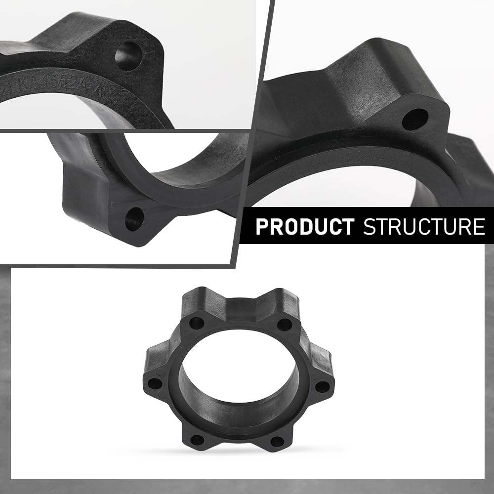 G-PLUS 6" Lift CV Spacers Compatible with Chevy Silverado GMC Sierra 2500HD 2001-2010 4WD Black