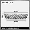 G-PLUS Front Bumper Grille Compatible with LX GX460 (submodel: Base, Executive, Luxury, Premium) 2020-2023 Fit For Models With Parking Aid Sensor 5311260340, LX1036139 Gray