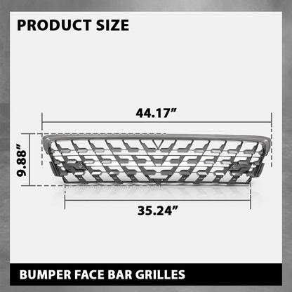 G-PLUS Front Bumper Grille Compatible with LX GX460 (submodel: Base, Executive, Luxury, Premium) 2020-2023 Fit For Models With Parking Aid Sensor 5311260340, LX1036139 Gray