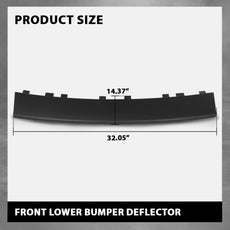 G-PLUS Front Lower Bumper Deflector for Jeep Cherokee 2016-2018 Black Product Details