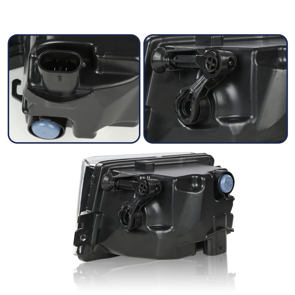 G-PLUS 2x Front Bumper Fog Lights Compatible with BMW 7er Facelift F01 / F02 LCI (ab Baujahr 07/2012) 63177311287, 63177311288 Fog Lamp Accessories neblineros para autos delantero faros antiniebla