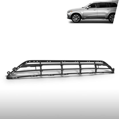 G-PLUS Front Center Lower Grill Bumper Grille Compatible with Volvo XC90 2016-2021 Fit Models With Spoiler 31353373, VO1036106 Black