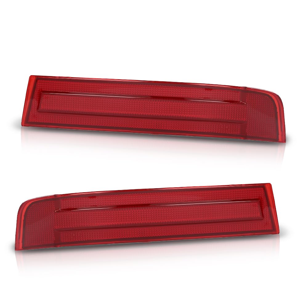 G-PLUS Pair Rear Bumper Reflector Light, Compatible with Benz GL320 2007-2009 CDI 164.822/ GL450 2007-2008 164.871/ GL550 2008-2009 164.886, Left & Right Side 2PCS, 1648201174, 1648201274
