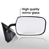G-PLUS Manual Side View Mirrors Replacement For 1988-2000 Chevy GMC C1500 C2500 C3500 K1500 K2500 K3500 Pickup Truck Pedestal Style Paint to Match Driver & Passenger Side Mirror Set Black