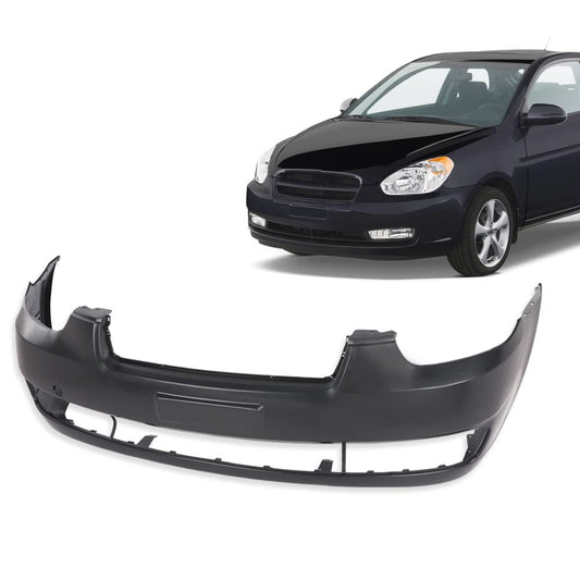 G-PLUS Primered Front Bumper Cover Compatible with Hyundai Accent Sedan/Hatchback 2006 2007 2008 2009 2010 2011 Will Not Fit 2006 Hatchback HY1000163 865111E000 865111E001