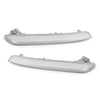 G-PLUS Pair Front Bumper Reflector Side Marker Lights, Compatible with BMW X6 E71 E72 2008-2014/ BMW X5M Only 2010-2013, LH Driver & RH Passenger Side 2PCS, White Lens, 63147187088, 63147187087