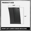 G-PLUS 1pcs Front Left Lower Fender Moulding Compatible with Range Rover Evoque 2012-2018